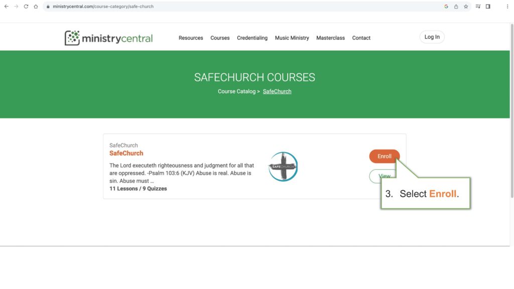 How to Access SafeChurch Trainings via Ministry Central_Page_04