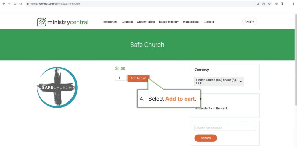 How to Access SafeChurch Trainings via Ministry Central_Page_05