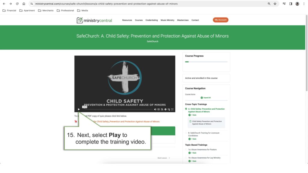 How to Access SafeChurch Trainings via Ministry Central_Page_15