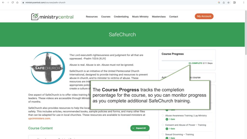 How to Access SafeChurch Trainings via Ministry Central_Page_23